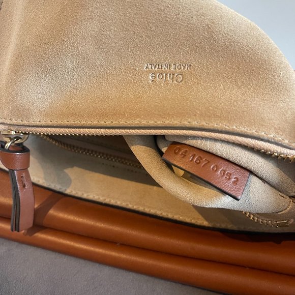 Chloe Faye Medium Shoulder Bag Tobacco color - Picture 6 of 7